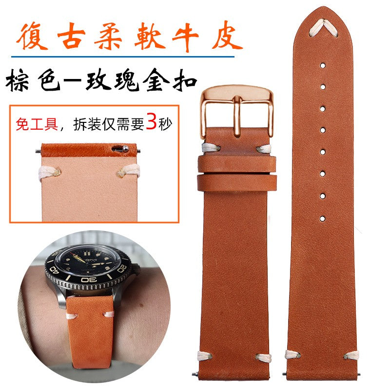 Genuine Leather Watchbands For Gucci YA126497 YA126451 Series Watch Strap 20mm