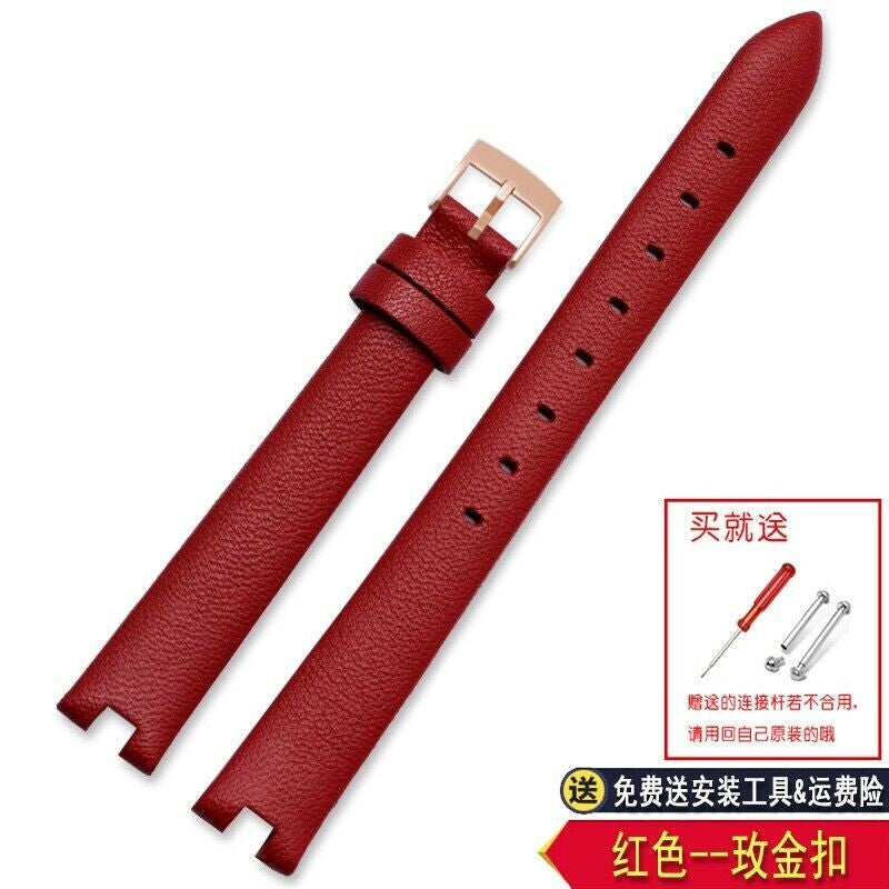 Leather Watch Strap For Gucci Ya141501 Ya141401 Series Notch Bracelet 12mm 14mm
