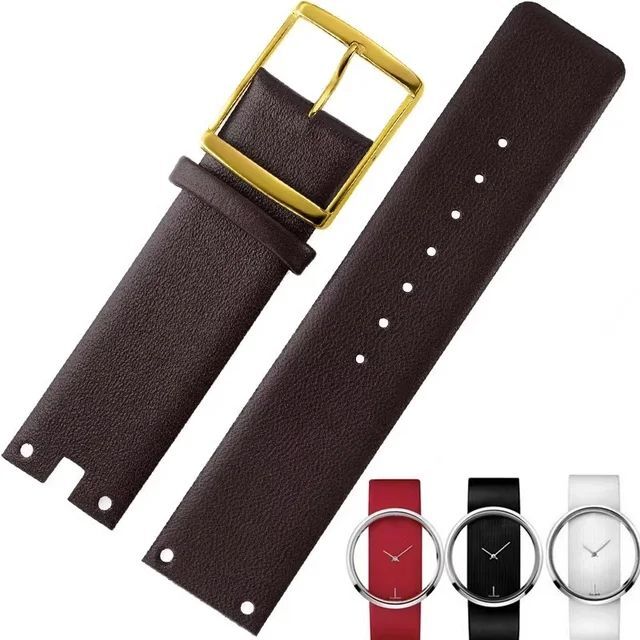 Leather Watchbands Fit For Calvin Klein CK K94231 K9423101 Series Watch Strap