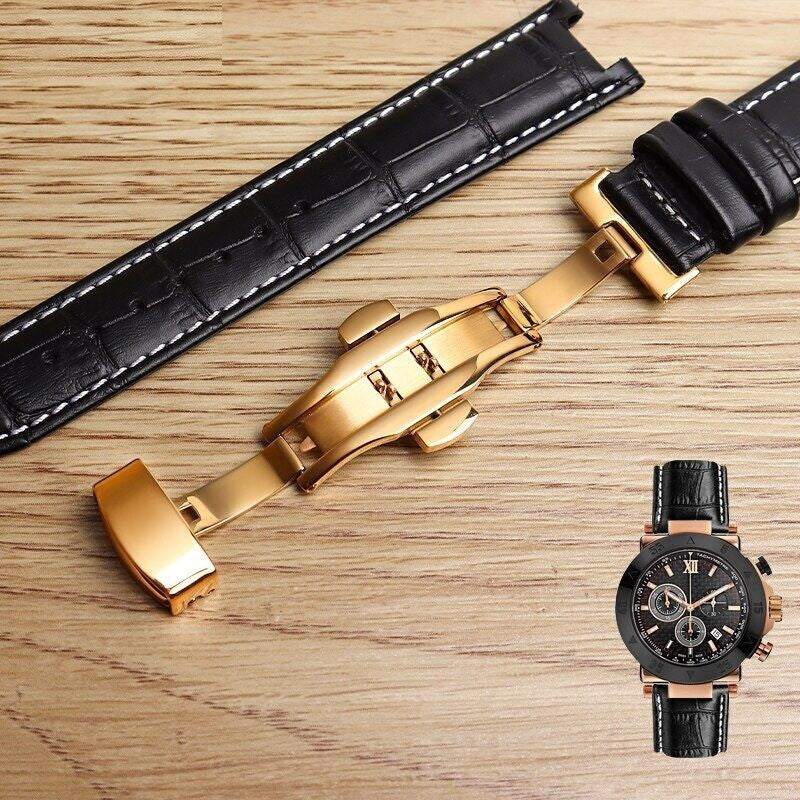 Genuine Leather Watch Strap Fit For GC 22x13mm 20x11mm Notched Wristwatches Band