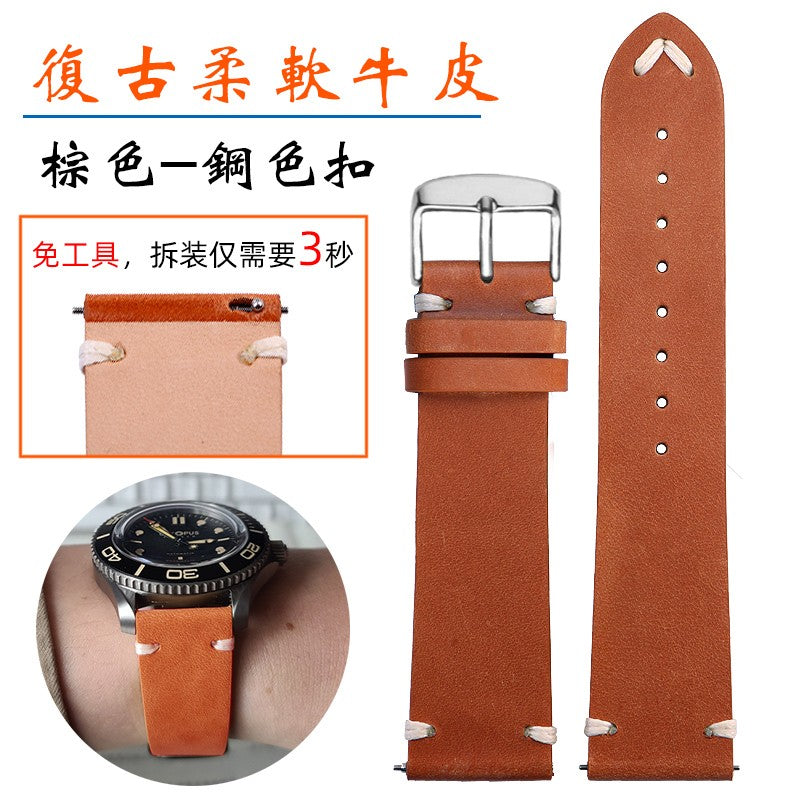 Genuine Leather Watchbands For Gucci YA126497 YA126451 Series Watch Strap 20mm