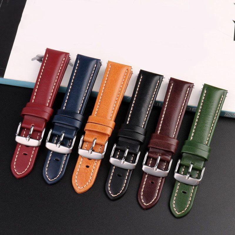 Genuine Leather Watch Strap Fit For Omega X Swatch Joint Moon Vintage Band 20mm
