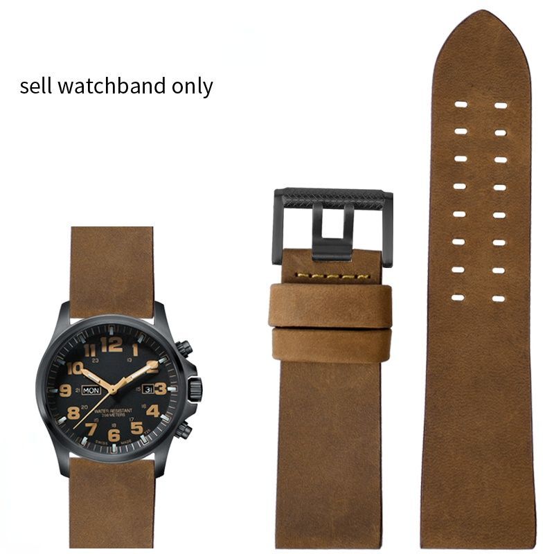 Genuine Leather Watchband Fit For Luminox 1879 1920 1921 1925 1927 Lei Mei Strap