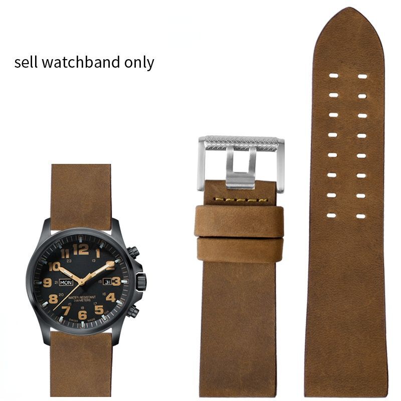 Genuine Leather Watchband Fit For Luminox 1879 1920 1921 1925 1927 Lei Mei Strap