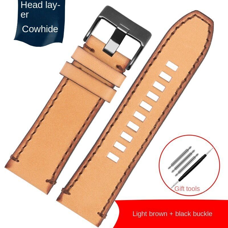 Genuine Leather Watch Strap Fit For Diesel DZ7413 DZ4318 DZ4343 DZ4323 DZ4476