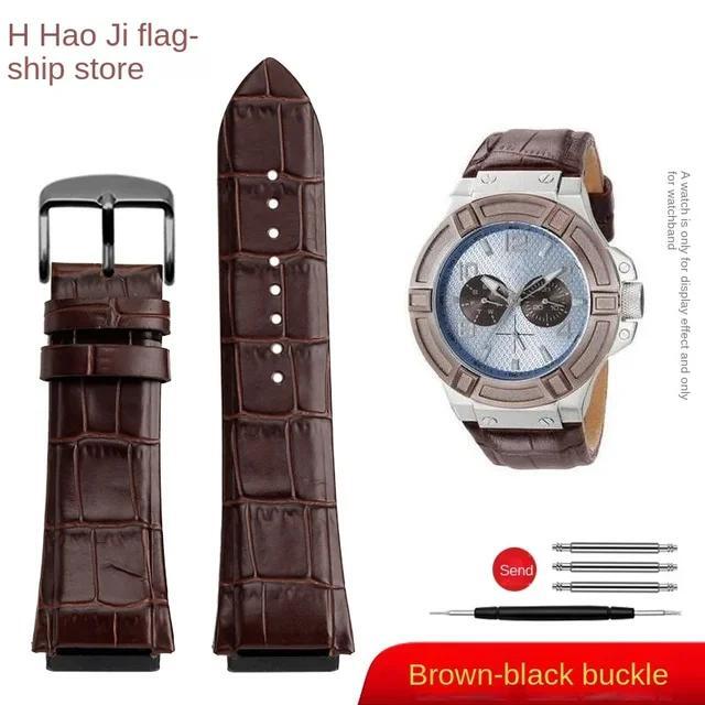 Genuine Leather Watchband For GUESS W0040G3 W0247G3 W0040G7 Series Strap 22mm