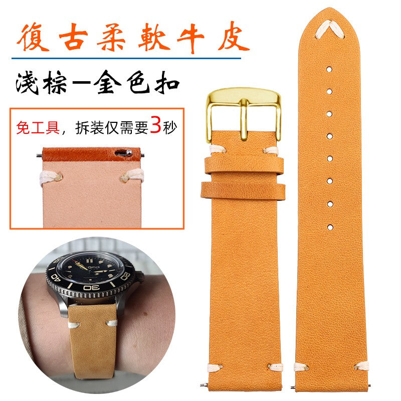 Genuine Leather Watchbands For Gucci YA126497 YA126451 Series Watch Strap 20mm