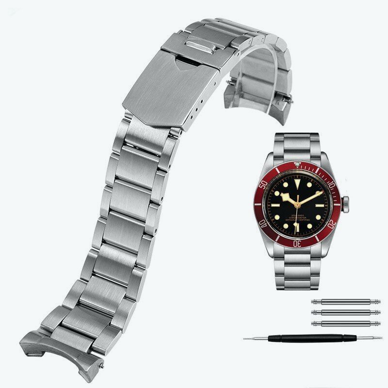 Stainless Steel Watchband Fit For Tudor Black Bay 79230 79730 Watch Strap 22mm