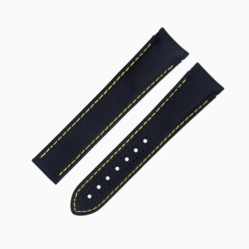 Nylon Leather Watch Strap For Omega Seamaster Planet Ocean 19-22mm Canvas Band