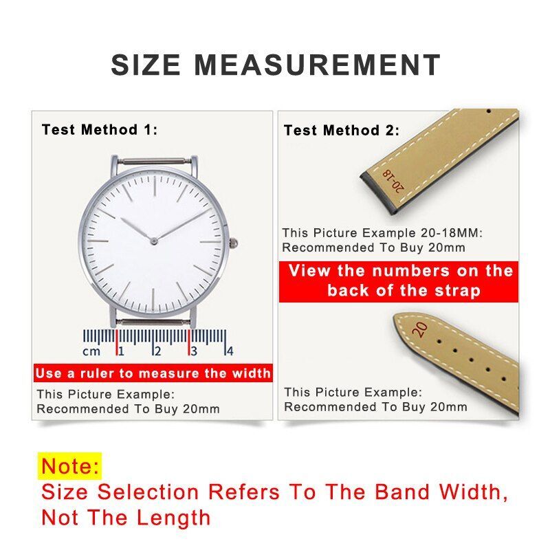 Genuine Leather Watch Straps Fit For Anne Klein Notch AK Simple Elegant Belts