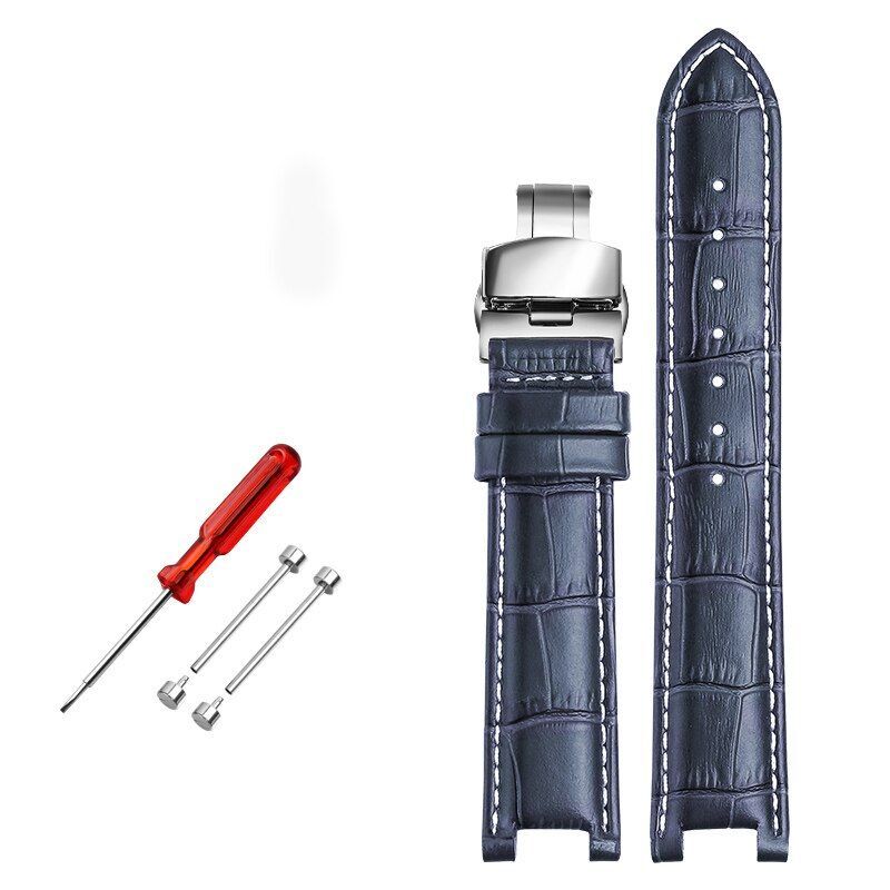 Genuine Leather Watch Strap Fit For GC 22x13mm 20x11mm Notched Wristwatches Band