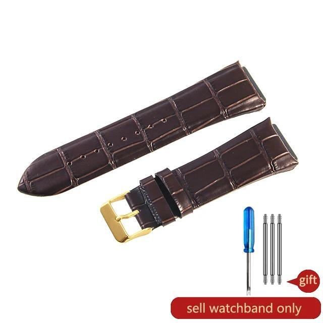 Genuine Leather Watchband For GUESS W0040G3/0247G3/0040G7 Waterproof Strap 22mm