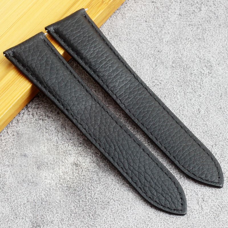 Genuine Leather Watch Strap Fit For Cartier SANTOS Tank Solo 16mm 18mm 20mm 23mm