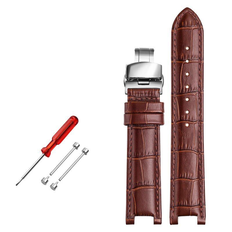 Genuine Leather Watch Strap Fit For GC 22x13mm 20x11mm Notched Wristwatches Band