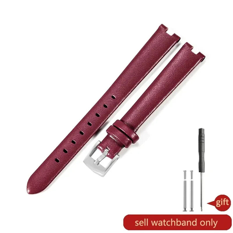 Leather Watchbands For GC Gucci YA1414 YA1415 Elastic Comfortable Concave Strap