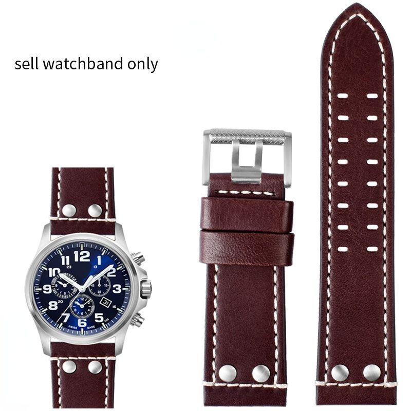 Genuine Leather Watchband Fit For Luminox 1879 1920 1921 1925 1927 Lei Mei Strap