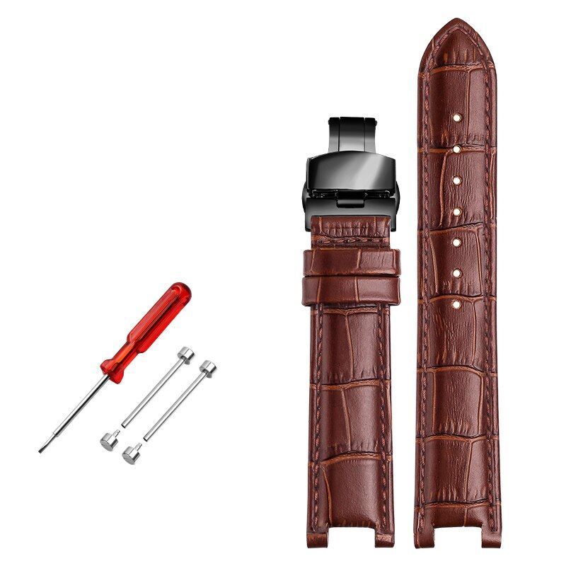 Genuine Leather Watch Strap Fit For GC 22x13mm 20x11mm Notched Wristwatches Band