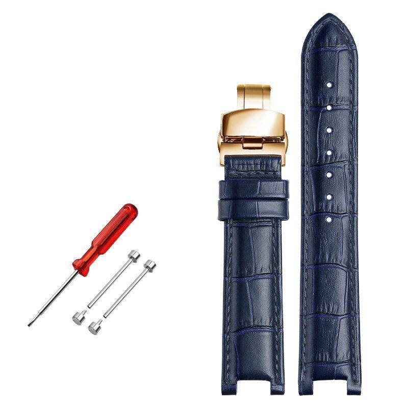 Genuine Leather Watch Strap Fit For GC 22x13mm 20x11mm Notched Wristwatches Band