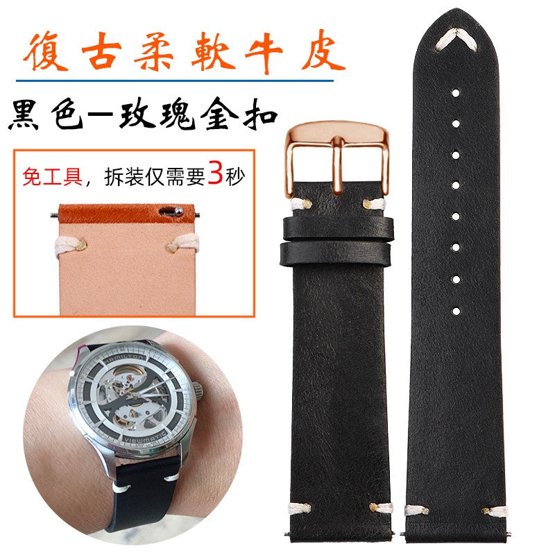 Genuine Leather Watchbands For Gucci YA126497 YA126451 Series Watch Strap 20mm
