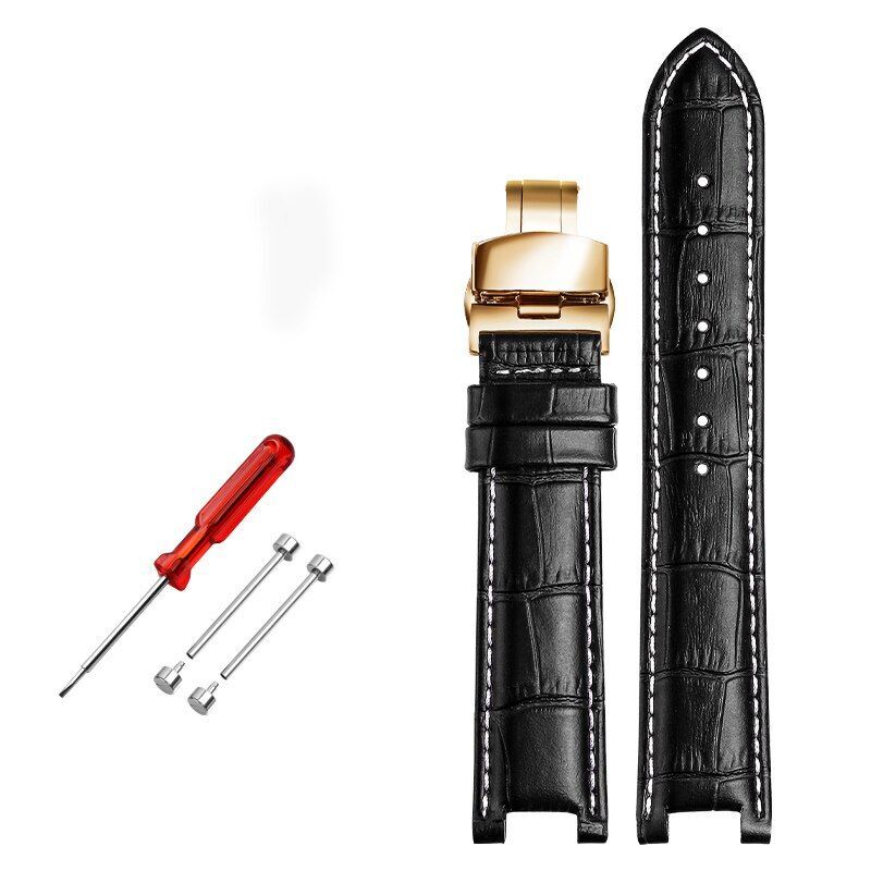 Genuine Leather Watch Strap Fit For GC 22x13mm 20x11mm Notched Wristwatches Band