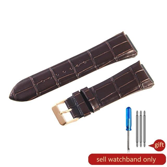 Genuine Leather Watchband For GUESS W0040G3/0247G3/0040G7 Waterproof Strap 22mm