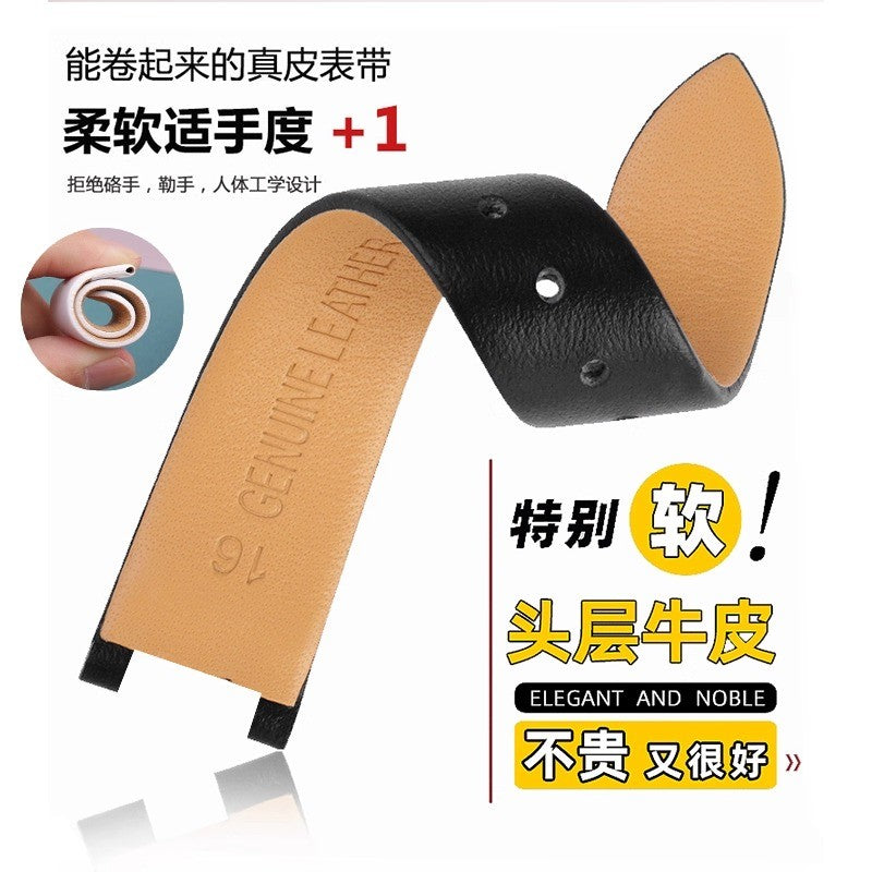 Genuine Leather Watchbands Fit for VSPCD2217 VSP490118 VAN050016 Watch Strap
