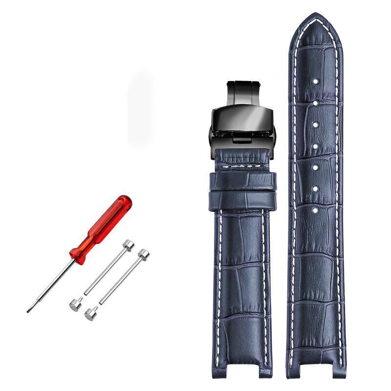 Genuine Leather Watch Strap Fit For GC 22x13mm 20x11mm Notched Wristwatches Band