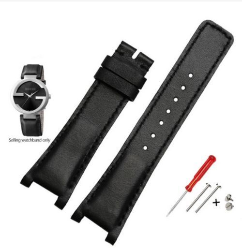 Genuine Leather Watchband Fit For Gucci G-C YA1332 YA1333 YA1335 Series Strap