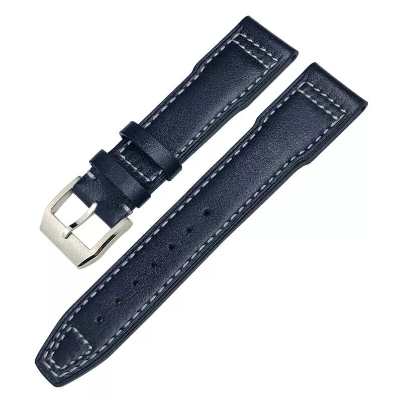 Genuine Leather Watch Strap for IWC Mark Big Pilot Spitfire 20-22mm Cowhide Band