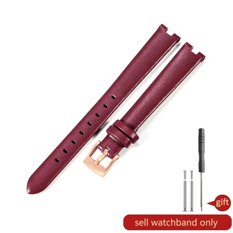 Leather Watchbands For GC Gucci YA1414 YA1415 Elastic Comfortable Concave Strap