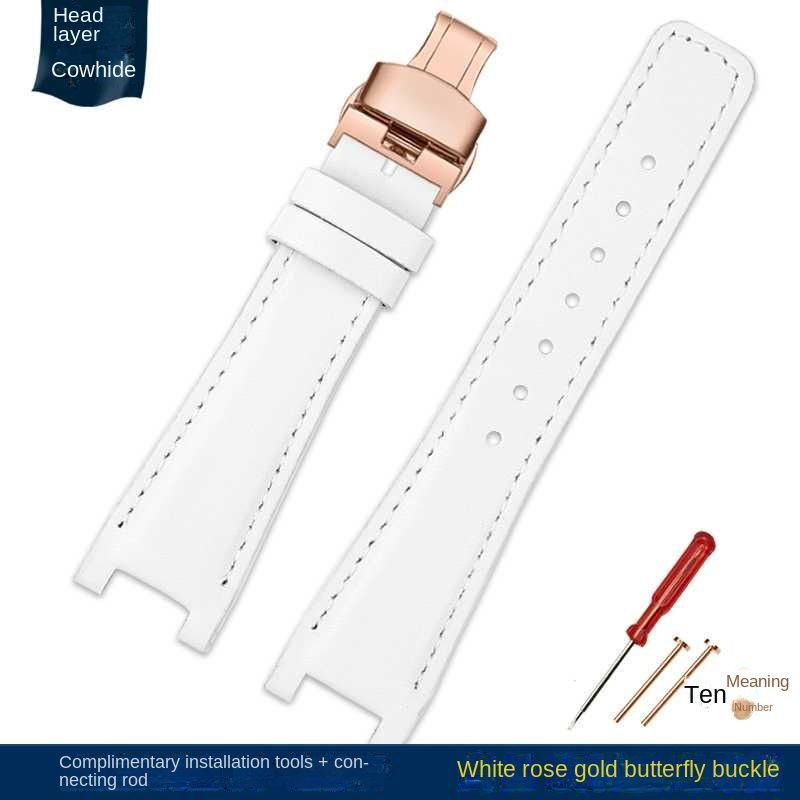 Genuine Leather Watchbands Fit For Gucci YA1332 YA1333 YA1335 Series Watch Strap