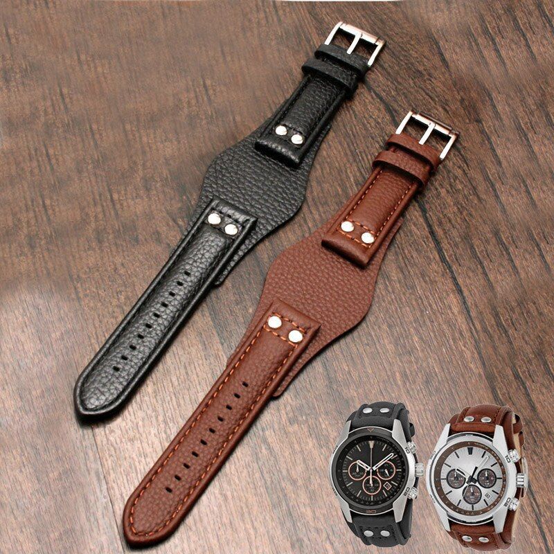Genuine Leather Watchband Fit For Fossil CH2891 CH3051 CH2564 CH2565 Strap 22mm