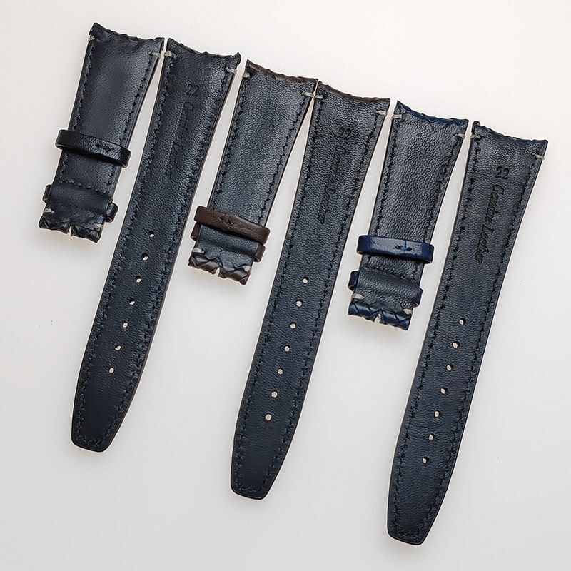 Cowhide Woven Leather Watch Strap Fit For I.W.C Portugieser Pilot's Watchband