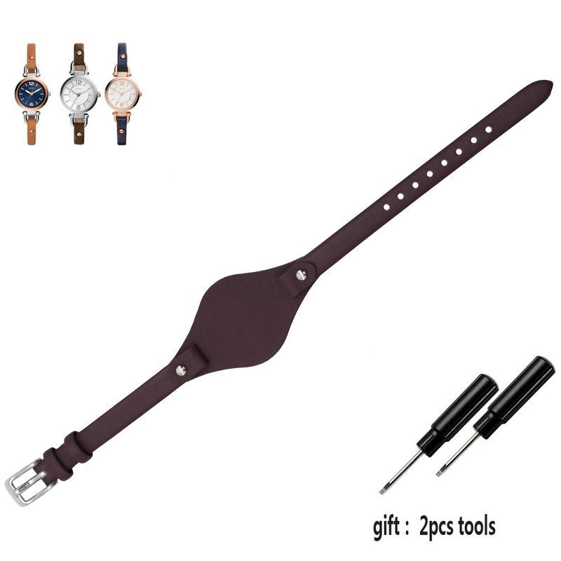 Genuine Leather Watchband Fit For Fossil ES3077 ES2830 ES3262 ES3060 Watch Strap