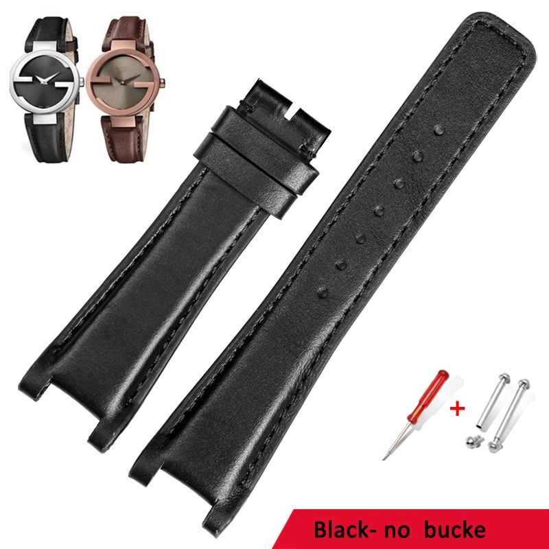 Genuine Leather Watch Band Fit For Gucci YA1332 YA1333 YA1335 Series Gucci 22mm