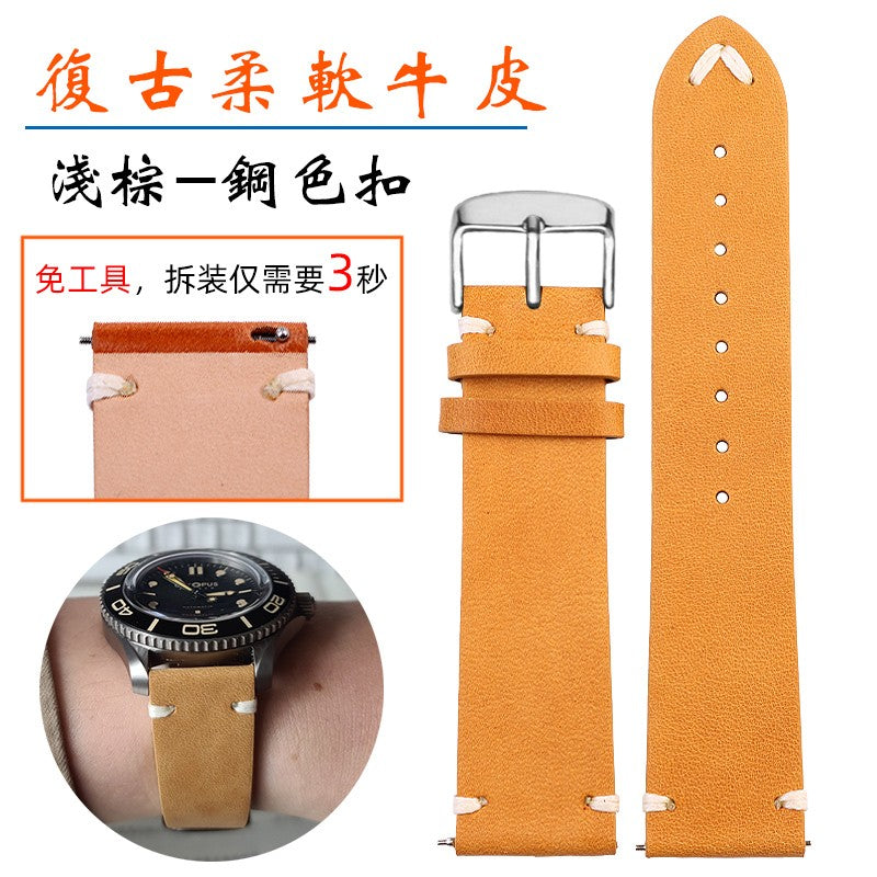 Genuine Leather Watchbands For Gucci YA126497 YA126451 Series Watch Strap 20mm