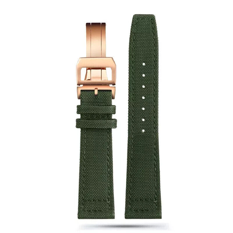 Nylon Genuine Leather Watch Bands for IWC PILOT Portugal 20mm 21mm 22mm Strap