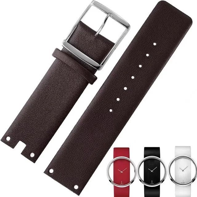 Leather Watchbands Fit For Calvin Klein CK K94231 K9423101 Series Watch Strap