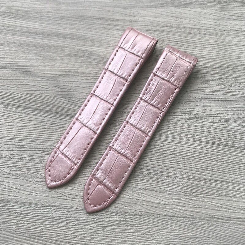 Genuine Leather Watch Strap Fit For Cartier Santos100 20mm 23mm Watch Band