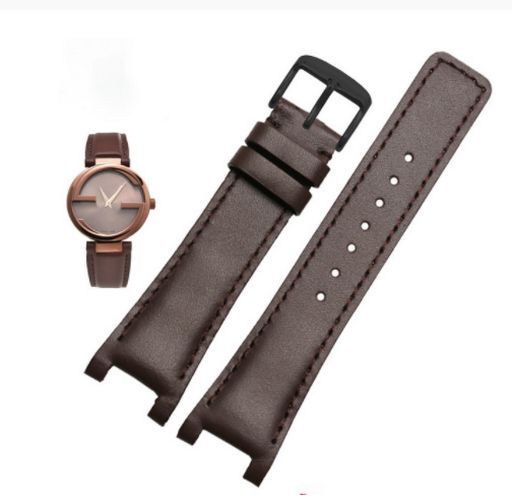 Genuine Leather Watchband Fit For Gucci G-C YA1332 YA1333 YA1335 Series Strap
