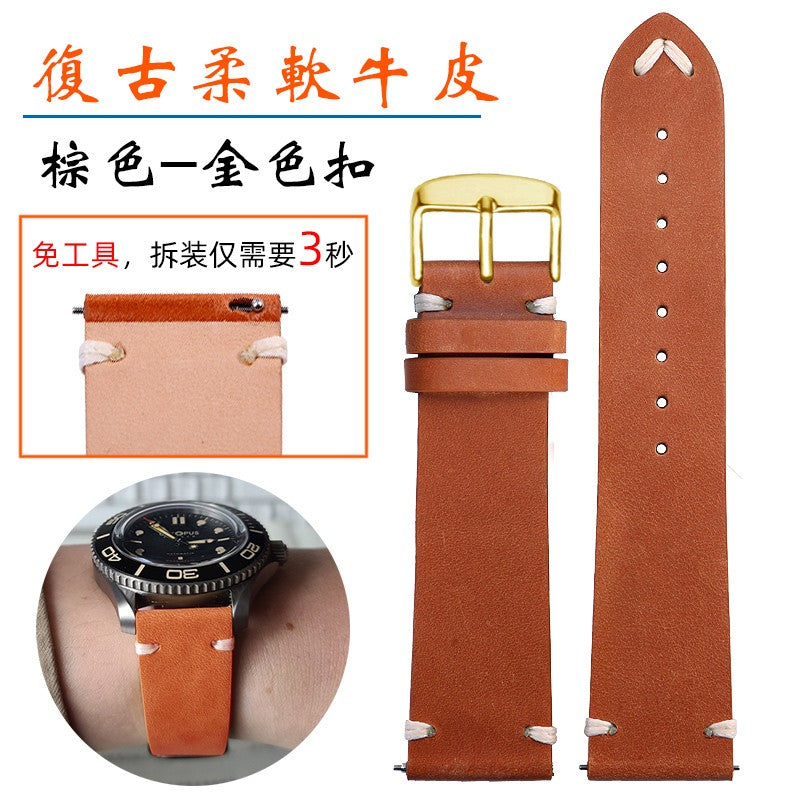 Genuine Leather Watchbands For Gucci YA126497 YA126451 Series Watch Strap 20mm