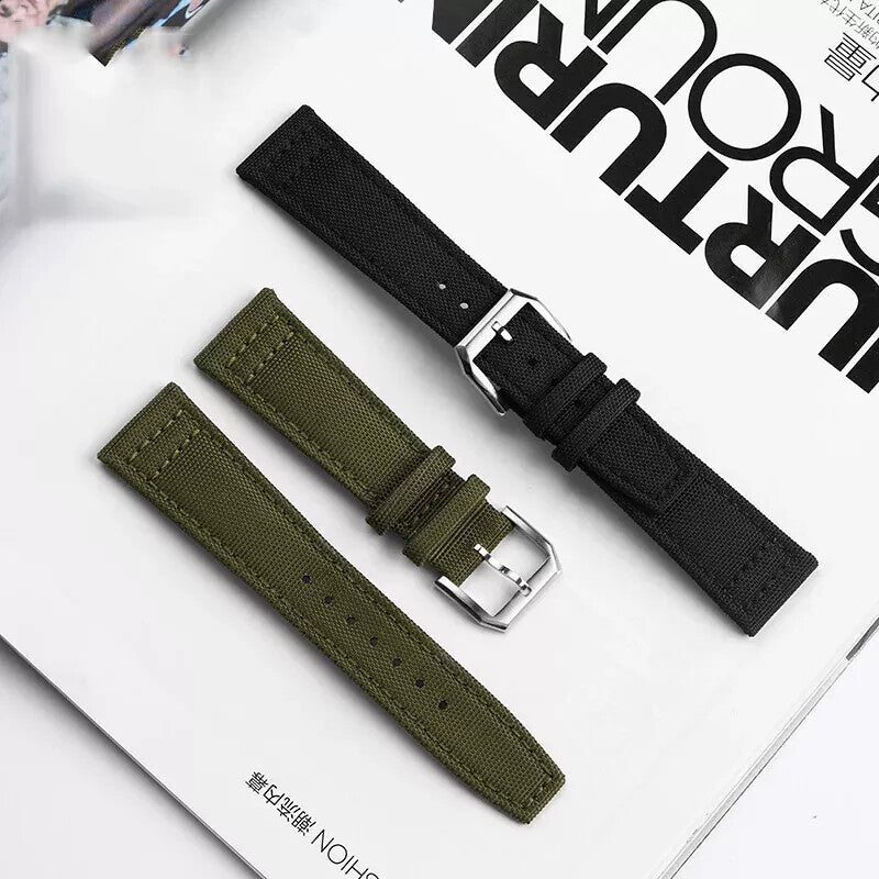 Nylon Genuine Leather Watch Bands for IWC PILOT Portugal 20mm 21mm 22mm Strap