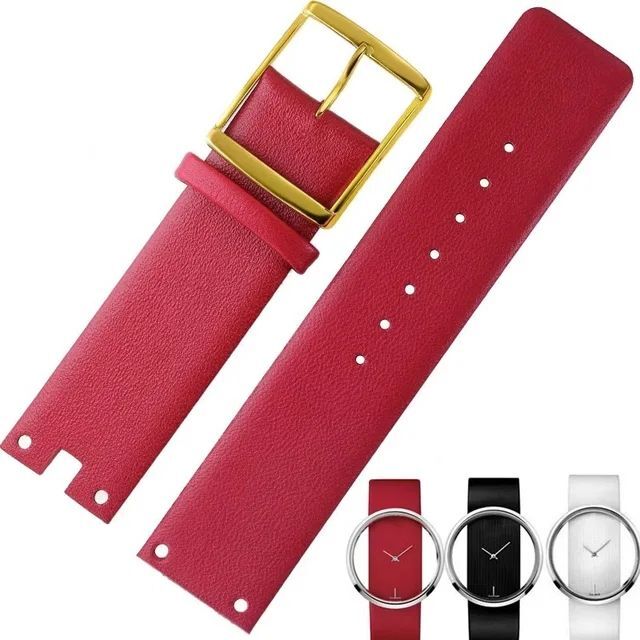 Leather Watchbands Fit For Calvin Klein CK K94231 K9423101 Series Watch Strap