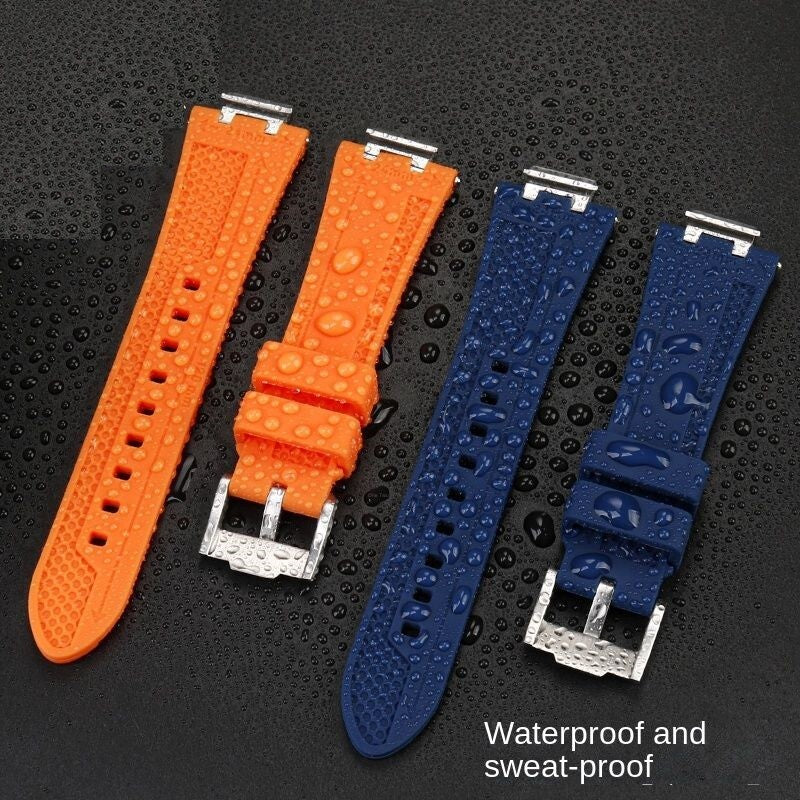 Silicone Watch Strap Fit For Maurice Lacroix Aikon Series AI6008 AI6038 AI6007