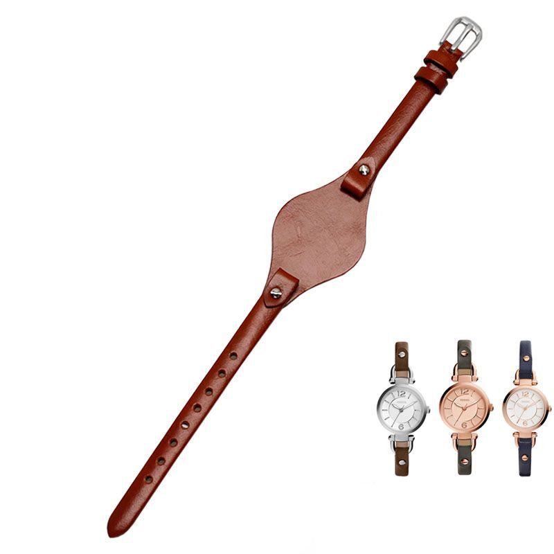 Genuine Leather Watchband Fit For Fossil ES3077 ES2830 ES3262 ES3060 Watch Strap