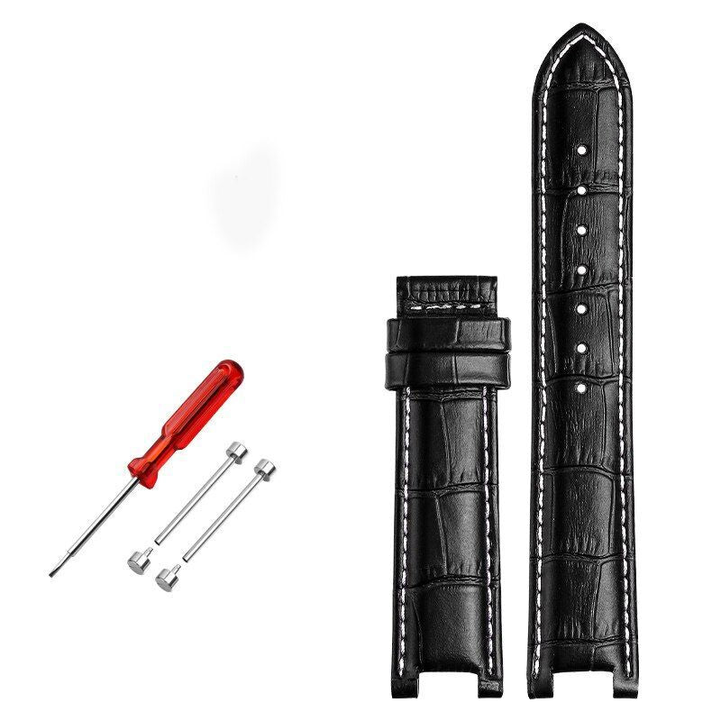 Genuine Leather Watch Strap Fit For GC 22x13mm 20x11mm Notched Wristwatches Band
