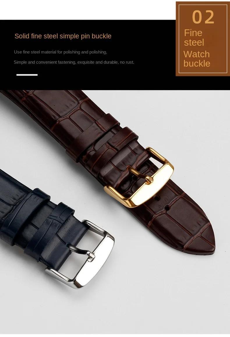 Genuine Leather Watchband For GUESS W0040G3 W0247G3 W0040G7 Series Strap 22mm