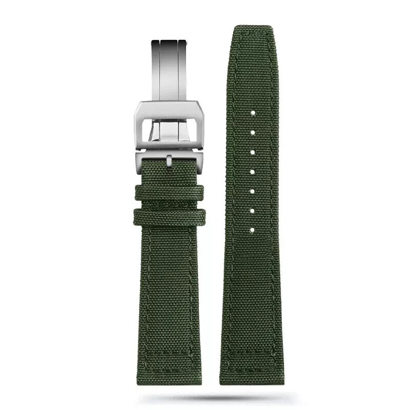 Nylon Genuine Leather Watch Bands for IWC PILOT Portugal 20mm 21mm 22mm Strap