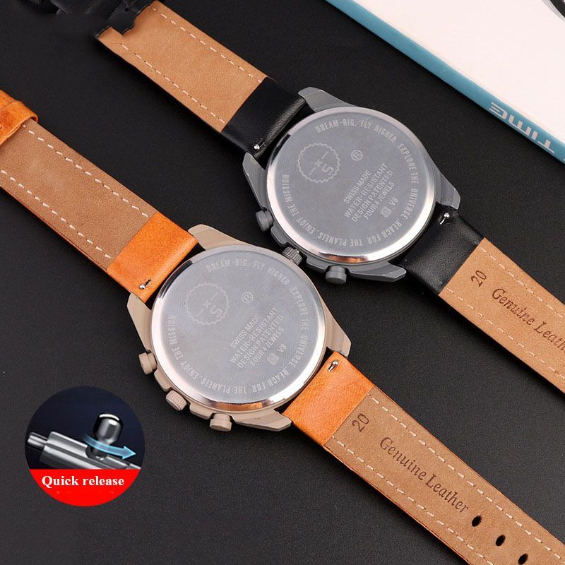 Genuine Leather Watch Strap Fit For Omega X Swatch Joint Moon Vintage Band 20mm