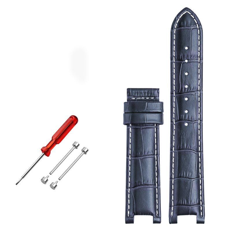 Genuine Leather Watch Strap Fit For GC 22x13mm 20x11mm Notched Wristwatches Band